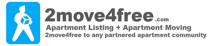 2move4free.com Apartment Listings + Apartment Moving = 2move4free to any partnered apartment community.